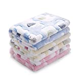 1 Pack 3 Blankets Super Soft Fluffy Premium Cute Elephant Pattern Pet Blanket Flannel Throw for Dog Puppy Cat Blue/Pink/Yellow Small(23×16 inch)