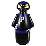 INFLATABLE DUDES Ninja {Nobi} 47 Inches -Kids Punching Bag | Already Filled with Sand| Bop Bag | Inflatable Toy | Boxing – Premium Vinyl- | Bounce-Back Action! | Indoor Outdoor -Play Therapy