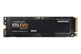 SAMSUNG (MZ-V7E500BW) 970 EVO SSD 500GB – M.2 NVMe Interface Internal Solid State Drive with V-NAND Technology, Black/Red
