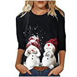 Women’s Ugly Christmas Sweatshirt Crewneck Funny Graphic Printed Buffalo Plaid Reindeer Shirts Xmas Pullover Top 2022