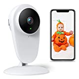 BJS Baby Monitor with Camera and Audio, 1080P Indoor Home Camera with Sound and Motion Detection, Baby/Pet Elder/Nanny, Infrared Night Vision (1 Pack), White (BM-A-1)