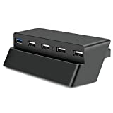 TNP 5 Port USB Hub for PS4 Slim Edition – USB 3.0 / 2.0 High Speed Adapter Accessories Expansion Hub Connector Splitter Expander for PS4S Playstation 4 Slim Edition Gaming Console [PS4 Slim Edition]