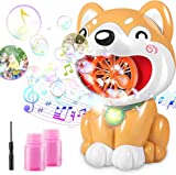 Bubble Machine, Automatic Blowing Baby Outdoor Machine As Bath Toys, Indoor and Easy-to-use for Birthday Party Wedding Camping, Yellow White