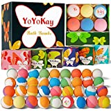 Bath Bombs Gift Set – 36 Organic Bath Bombs with All Natural Essential Oils, Shea Butter, Bath Salts to Moisturize Skin and Relieve Stress – Bath Bombs Gifts for Women, Kids, Mom, Christmas