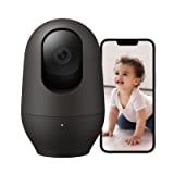 Nooie Pet Camera 2K, 360°Pan/Tilt Wi-Fi Baby Monitor with Phone App, Indoor Security Camera, AI Motion Tracking, Night Vision, Two-Way Audio, Compatible with Alexa/Google Home