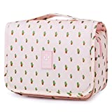 Hanging Travel Toiletry Bag Cosmetic Make up Organizer for Women and Girls Waterproof (A-Cactus)…