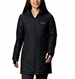 Columbia Women’s Heavenly Long Hooded Jacket, Black, Large