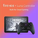 Fire HD 8 tablet Gaming Bundle including Fire HD 8 tablet (Black, 32 GB), Lockscreen Ad-Supported, 8″ HD display, and Luna Controller, 2020 Release