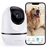 4MP Pan Tilt Cam Pro Indoor, WUUK Smart Security Camera for Baby Monitor, Wi-Fi Pet Camera for Home Security with Motion Detection & Tracking, Night Vision, 2-Way Audio, Works with Alexa & Google