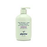 Pipette Baby Shampoo and Body Wash – Vanilla + Ylang Ylang, Tear-Free Bath Time, Hypoallergenic, Moisturizing Plant-Derived Squalane, Non-Toxic, Sulfate Free, 11.8 fl oz