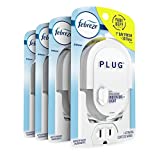 Febreze Plug In Air Freshener Fade Defy Plugs, Scented Oil Warmer, 4 Pack