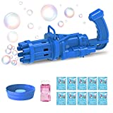 8-Hole Bubble Gun Machine That Can Make Massive Bubbles,2022 Upgrade 8IN Funny Bubble Blower Mini Gun with Plenty of Bubble Liquids,as Summer Gifts for Boys and Girls