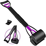 UPSKY 32” Pooper Scooper for Large Small Dogs, Long Handle Dog Poop Scooper with Waste Bags, Durable Portable Dog Poop Pick Up Tool, Folding Poop Scoop for Yard, Grass, Dirt, Gravel