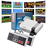 Retro Game Console – Classic Mini Retro Game System Built-in 620 Games and 2 Controllers, 8-Bit Video Game System with Classic Games, Old-School Gaming System for Adults and Kids