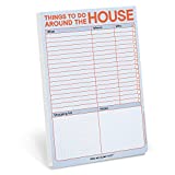 Knock Knock Things to Do Around the House Notepad with Magnet (Pastel Edition)