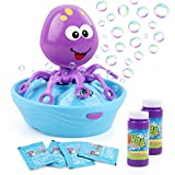 Duckura Toys for Toddler Boy Girls, Octopus Bubble Maker Blower Machine for Kids Outdoor Outside Play, Halloween Christmas Birthday Gifts Summer Toys for Toddlers 1 2 3+ Years Old (Purple)