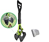 Hygena Scoop Jaw Pooper Scooper with Bag Grabbers – purchase comes with Poop Bags – Clean Pick ups for Grass, Gravel, and Cement for Medium Small Large Dog