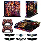 Skins for PS4 Controller – Decals for Playstation 4 Games – Stickers Cover for PS4 Console Sony Playstation Four Accessories PS4 Faceplate with Dualshock 5 Two Controllers Skin – Ironman