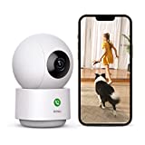 AOSU 2K Security Camera Indoor, Baby Monitor Pet Camera 360-Degree for Home Security, WiFi Camera with 5/2.4 GHz Wi-Fi, One-Touch Calls, Smart Motion Tracking, IR Night Vision, Works with Alexa