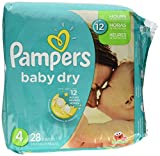 Pampers Baby Dry Diapers – Size 4 – 28 ct