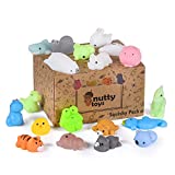 Nutty Toys Mochi Squishies – 20 Soft & Cute Kawaii Squishy Animals, Top Classroom Prizes Bulk Deals & Pinata Filler Unique Gifts for Teens Kids Adults Best Boys Girls Christmas Stocking Stuffers Idea