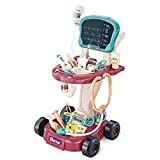 Toy Doctor Kit for Kids，Pretend Medical Station Toy Set，Toy Medical Kit for Kids，24 Pcs Deluxe Pretend Play Medical Kit Toy，Doctor Play Set for Kids，Role Play Gift for Toddlers. (660-88, 660-88)