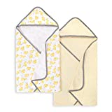 Burt’s Bees Baby – Hooded Towels, Absorbent Knit Terry, Super Soft Single Ply, 100% Organic Cotton (Little Ducks, 2-Pack),2 Count(Pack of 1)