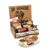 Dan the Sausageman’s Klondike Savory Gift Basket -Featuring Dan’s Original, and Garlic Smoked Summer Sausages, Birthday Gift For Men, Get Well Soon