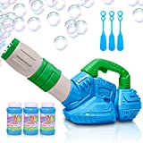 ArtCreativity Bubble Leaf Blower for Toddlers, with 3 Bottles of Bubble Solution and 3 Wands, Fun Bubbles Blowing Machine Toys for Kids, Great Birthday Gift for Boys and Girls