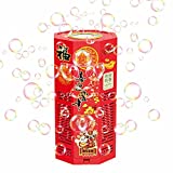 Firework Bubble Machine | Firework Bubble Toy with 90ml Bubble Liquid for Adults | Bubble Blower with Light & Music