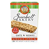 Sunbelt Bakery Oats & Honey Chewy Granola Bars, Value Pack, 1.0 OZ, 15 Count (1 Box)