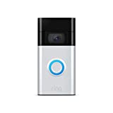 Ring Video Doorbell – 1080p HD video, improved motion detection, easy installation – Satin Nickel