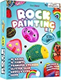 Dan&Darci Rock Painting Kit for Kids – Arts and Crafts for Girls & Boys Ages 6-12 – Craft Kits Art Set – Supplies for Painting Rocks – Best Tween Paint Gift, Ideas for Kids Activities Age 6 7 8 9 10