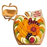 Dried Fruit Gift Basket – Healthy Gourmet Snack Box – Holiday Food Tray – Variety Snacks – Birthday, Sympathy, Mom, Dad, Corporate Tray – Bonnie & Pop