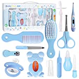 VolksRose Baby Grooming Kit, 13 in 1 Baby Safety Care Kit, with Baby Brush Comb Nail Clipper Finger Toothbrush etc, Nursery Health Care Set for Newborns Infant Boys Girls