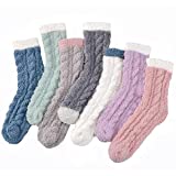 7 Pairs Fuzzy Socks – Fuzzy Socks for Women, Women’s Winter Super Soft Warm Cozy Socks, Fluffy Socks Fits Most Size, Fleece-lined Slipper Socks, Candy Color Womens Fuzzy Socks