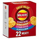 Walkers Meaty Variety Crisps 25g x – 22 per pack (1.21lbs)