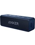 Anker Soundcore 2 12W Portable Wireless Bluetooth Speaker, Better Bass, IPX7 Water Resistant and Built-in Mic, 24-Hour Playtime, 66 ft Bluetooth Range, Dual-Driver Speaker (New) – Blue