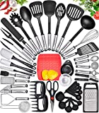 Home Hero Kitchen Utensils Set – Nylon & Stainless Steel Cooking Utensils Set – Non-Stick Kitchen Utensils with Spatula – 44 pc Set