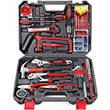 Household Repair Tool Set – Arrinew 108 Pcs High Grade Alloy Steel hand Tool Kit with Plastic Toolbox, Repair Hand Tools Set with Anti-Slip Handle for Home, Apartment, Garage, Dorm, Office etc.