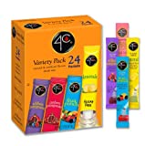 4C Powder Drink Mix Packets, Variety 1 Pack, 24 Count, Singles Stix On the Go, Refreshing Sugar Free Water Flavorings