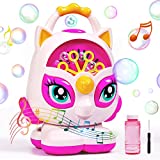 Bubble Machine Toy for Kids Toddlers – Outdoor Automatic Unicorn Bubbles Blower / Battery Operated Electric Bubble Blowing Maker for Wedding Birthday Party Outside
