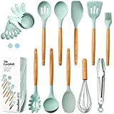 Kitchen Utensils Set, Silicone Cooking Utensils Set, 20 Silicone Kitchen Utensil Set, Wooden Utensils For Cooking, Serving Utensils Kitchen Gadgets, Silicone Utensil Set Spatula Set Kitchen Tool