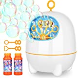 Victostar Bubble Machine, Automatic Bubble Machine for Kids with Bubbles Solutions Bubble Blowing for Outdoor Indoor