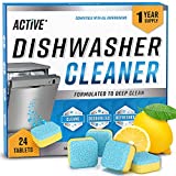 Dishwasher Cleaner And Deodorizer Tablets – 24 Pack Deep Cleaning Descaler Pods Formulated To Clean Dish Washer Machine, Heavy Duty And Septic Safe, Natural Remover For Limescale, Hard Water, Calcium, Odor, Smell – 12 Month Supply