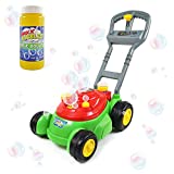 Sunny Days Entertainment Bubble-N-Go Deluxe Toy Bubble Lawn Mower with 4 oz Bubble Solution | No Batteries Required | Amazon Exclusive – Maxx Bubbles