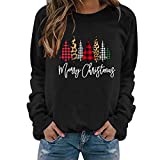 Youngnet Sweatshirt Ladies Hoodie Christmas Women’s Sweatshirt Crew Neck Long Sleeve Christmas Jumper my deals of the day prime prime deals of the day today only lightning