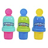 Fubbles Bubbles No-Spill Bubble Tumbler | Bubble Toy for Babies Toddlers and Kids | Includes 6oz Bubble Solution and Bubble Wand (Tumbler Colors May Vary)