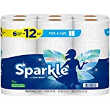 Sparkle® Pick-A-Size® Paper Towels, 6 Double Rolls = 12 Regular Rolls