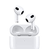 Apple AirPods (3rd Generation) Wireless Earbuds with Lightning Charging Case. Spatial Audio, Sweat and Water Resistant, Up to 30 Hours of Battery Life. Bluetooth Headphones for iPhone